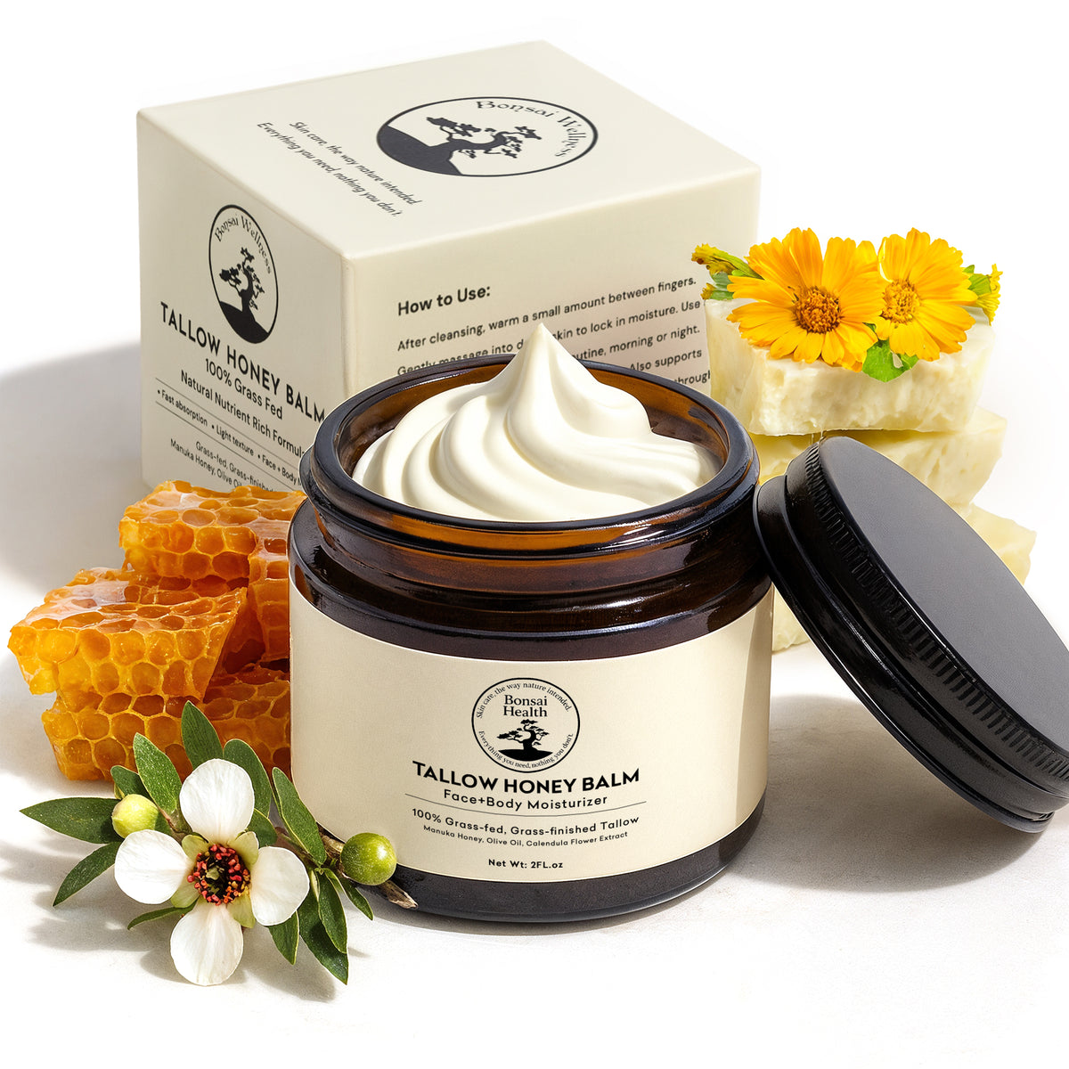 Tallow Honey Balm – Nourishing Natural Skin Moisturizer